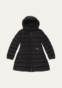MonclerGirl's Charpal Hooded Long Down Coat, Size 12-14
