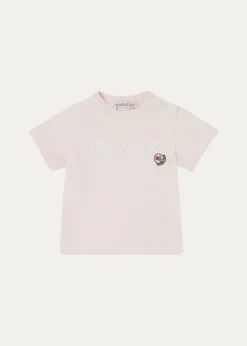 MonclerGirl's Logo Embroidered T-Shirt, Size 12M-3
