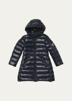 MonclerGirl's Moka Long Down Coat, Size 4-6