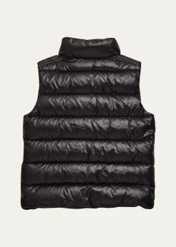 MonclerGirl's Quilted Down Vest, Size 4-6