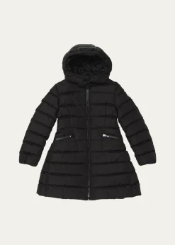 MonclerGirl's Charpal Hooded Long Down Coat, Size 4-6