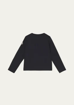 MonclerGirl's 3D Flower Long-Sleeve T-Shirt, Size 12-14