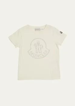 MonclerGirl's Embellished Bell Logo T-Shirt, Size 8-14