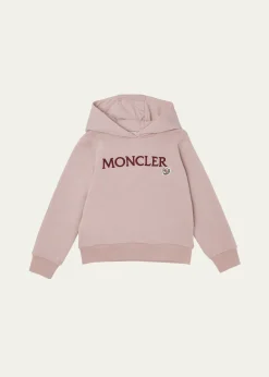 MonclerGirl's Embroidered Logo-Print Hoodie, Size 4-6