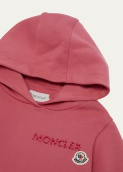 MonclerGirl's Embroidered Logo Appliqué Hoodie, Size 4-6