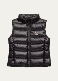 MonclerGirl's Ghany Quilted Puffer Down Vest, Size 4-6