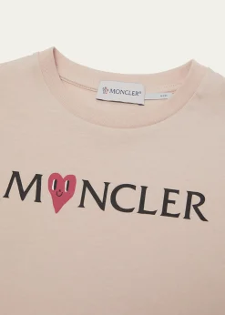 MonclerGirl's Heart Logo-Print Short-Sleeve T-Shirt, Size 8-10
