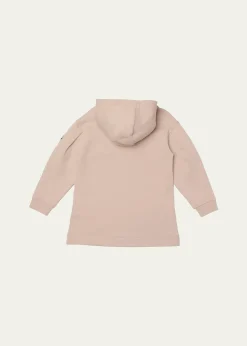 MonclerGirl's Logo-Patch Hooded Sweatshirt Dress, Size 8-10
