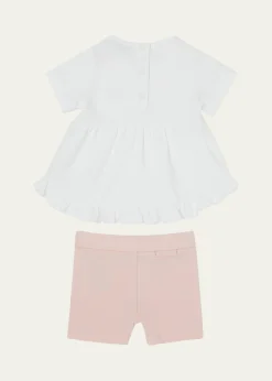 MonclerGirl's T-Shirt and Short Legging 2-Piece Set, Size 6M-3
