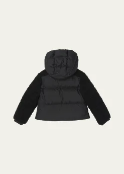 MonclerGirl's Zambaga Sparkly Hooded Down Jacket, Size 4-6