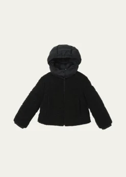 MonclerGirl's Zambaga Sparkly Hooded Down Jacket, Size 4-6