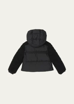 MonclerGirl's Zambaga Sparkly Hooded Down Jacket, Size 12-14