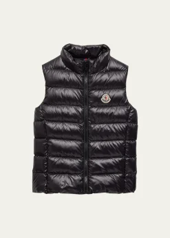 MonclerKid's Ghany Quilted Puffer Down Vest, Size 4-6