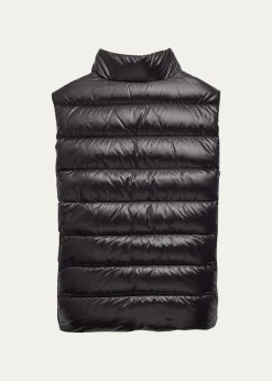 MonclerKid's Ghany Quilted Puffer Down Vest, Size 8-14