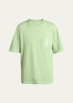 MonclerMen's Anchor Cotton Pocket T-Shirt