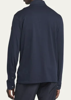 MonclerMen's Cashmere Long-Sleeve Polo Shirt