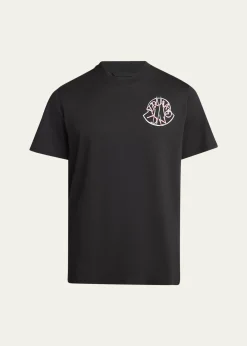 MonclerMen's Check Logo Graphic T-Shirt