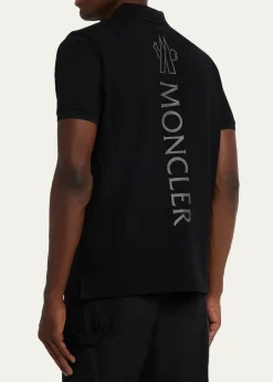 MonclerMen's Cotton Tonal Logo Polo Shirt