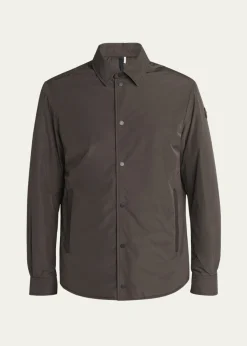MonclerMen's Edit Dark Brown Gascogne Shirt Jacket