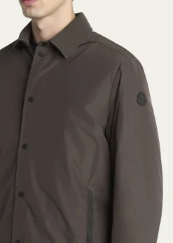 MonclerMen's Edit Dark Brown Gascogne Shirt Jacket