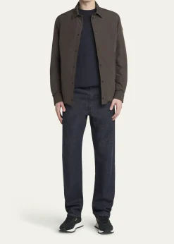 MonclerMen's Edit Dark Brown Gascogne Shirt Jacket