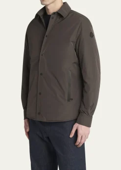 MonclerMen's Edit Dark Brown Gascogne Shirt Jacket