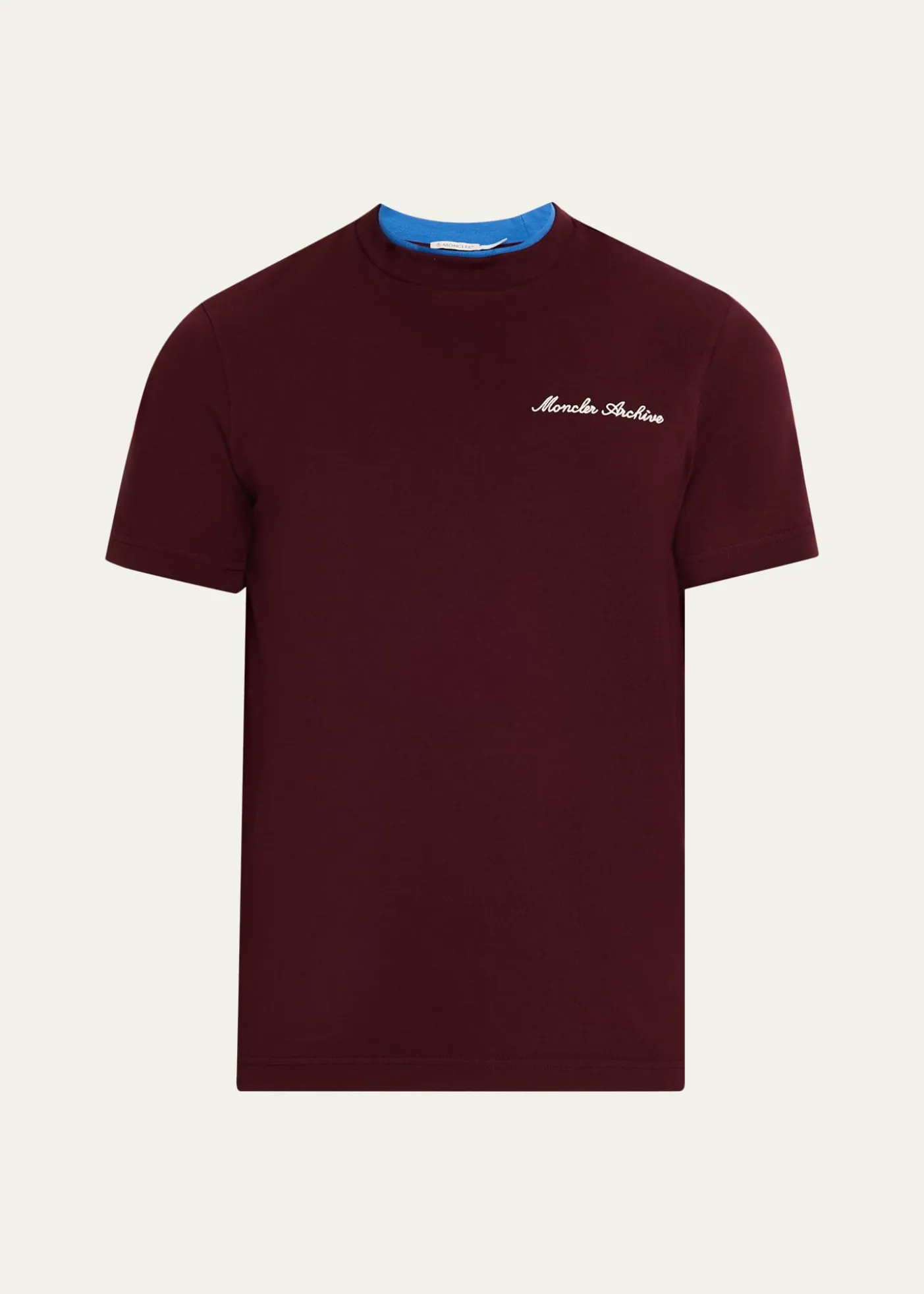 MonclerMen's Embroidered Logo Cotton T-Shirt