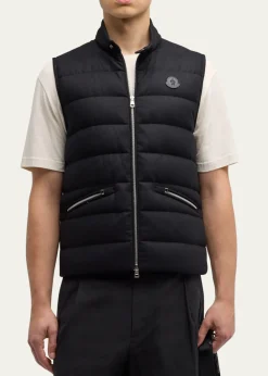 MonclerMen's Gallienne Cashmere-Blend Down Vest