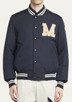 MonclerMen's Lateltin Padded Varsity Bomber Jacket