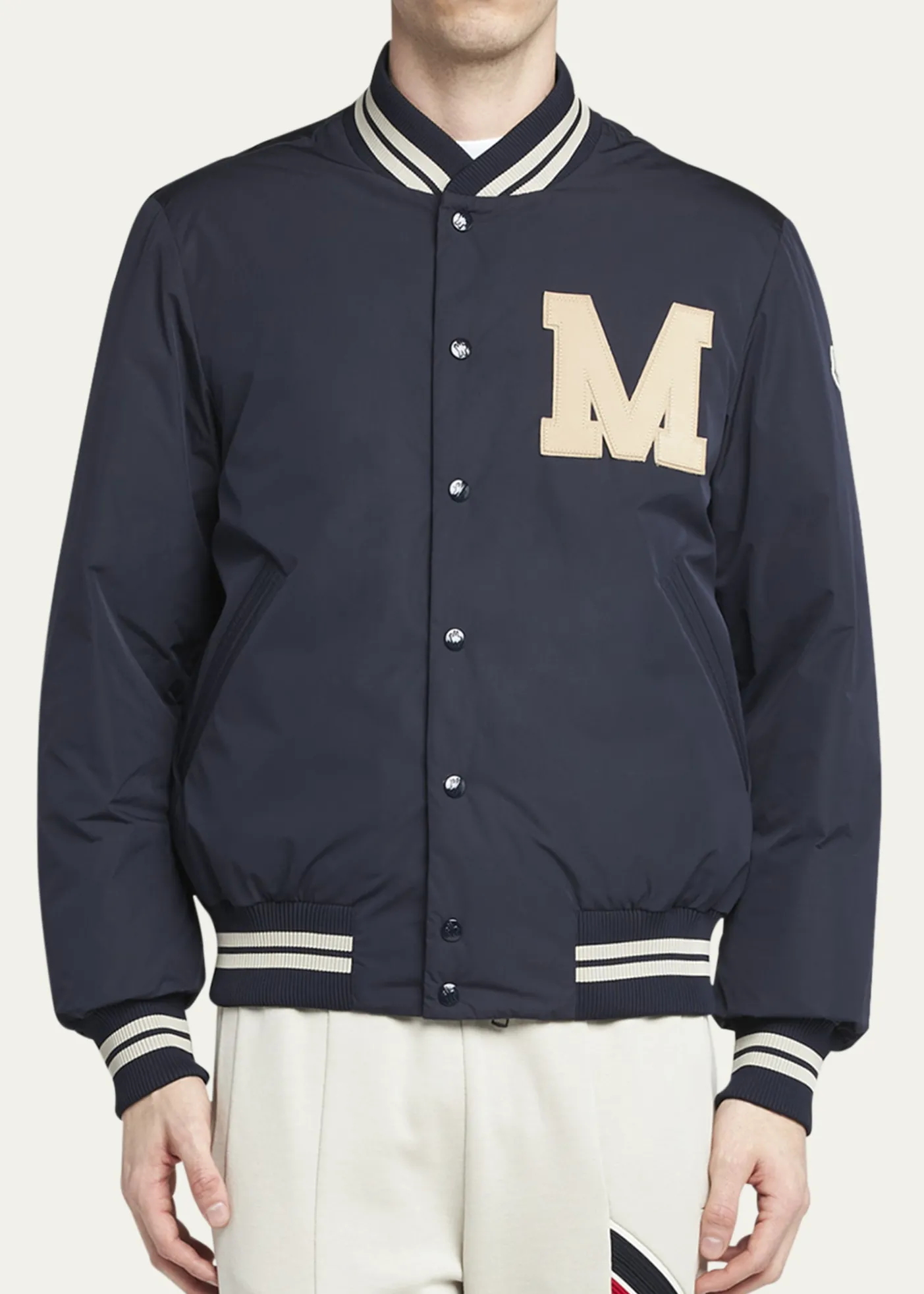 MonclerMen's Lateltin Padded Varsity Bomber Jacket