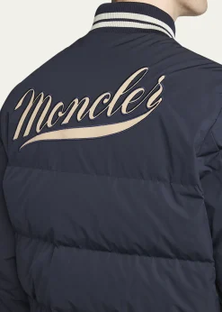 MonclerMen's Lateltin Padded Varsity Bomber Jacket