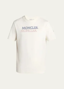 MonclerMen's Logo Script Graphic T-Shirt
