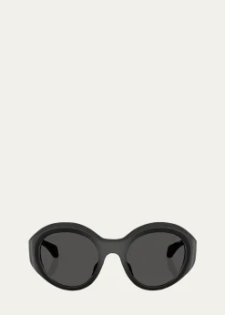 MonclerMen's ME8005 Round Sunglasses