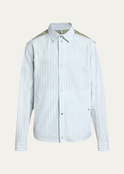 MonclerMen's Mixed-Media Shirt Jacket
