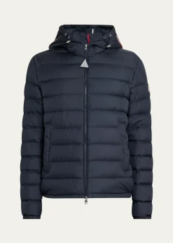 MonclerMen's Quilted Full-Zip Hooded Jacket