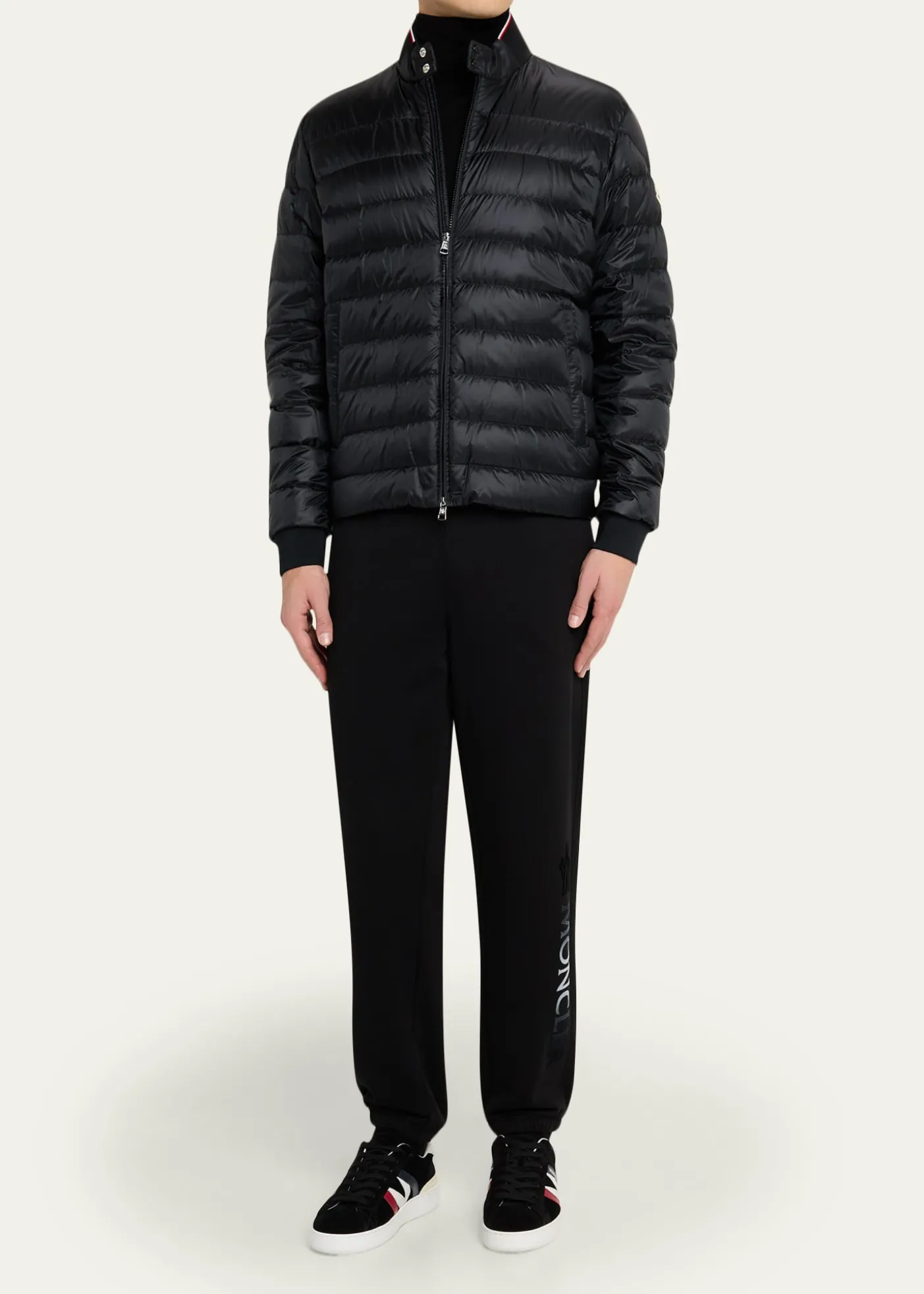 MonclerMen's Quilted Nylon Short Down Jacket