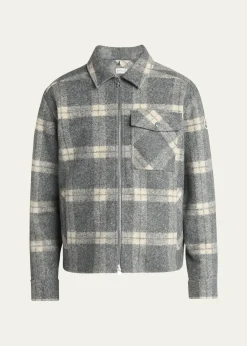 MonclerMen's Tartan Full-Zip Shirt Jacket