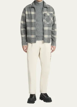 MonclerMen's Tartan Full-Zip Shirt Jacket