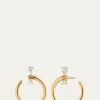 Monica Rich Kosann18k Gold Medium Galaxy Wrap Hoop Earrings