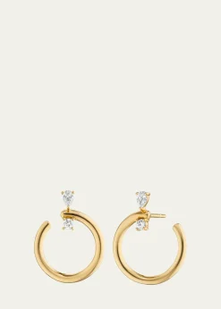 Monica Rich Kosann18k Gold Medium Galaxy Wrap Hoop Earrings