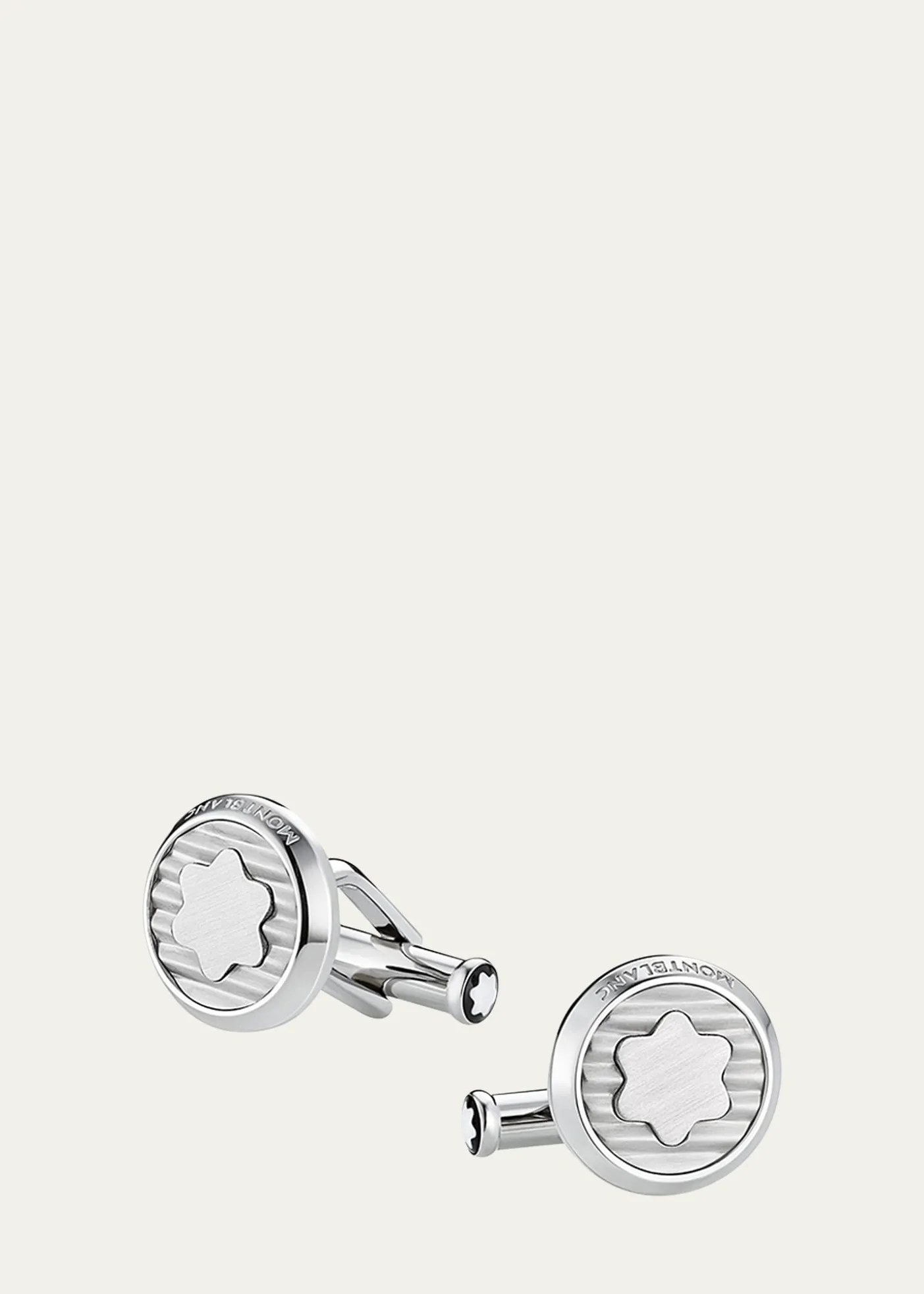 MontblancMen's Stainless Steel Snowcap Emblem Cufflinks