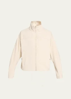 MORDECAIMen's Cotton Drill Stand-Collar Blouson Jacket