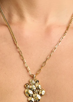 Nickho ReyBraque 14K Gold Vermeil Cubic Zirconia Pendant Necklace