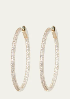 Nickho ReySlim Tire Hoop Earrings, Gold