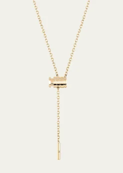 Nouvel Heritage18K Gold Mini Latch Necklace