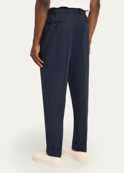 Officine GeneraleHugo Cotton Poplin Tailored Pants