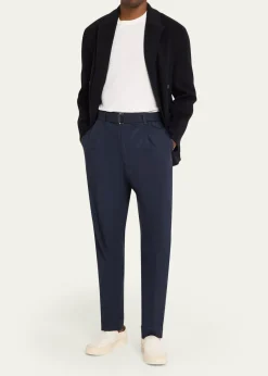 Officine GeneraleHugo Cotton Poplin Tailored Pants