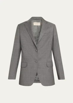 Officine GeneraleCharlene Single-Breasted Jacket