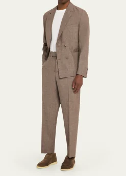 Officine GeneraleHoche Wool-Linen Tailored Pants