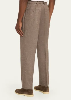 Officine GeneraleHoche Wool-Linen Tailored Pants